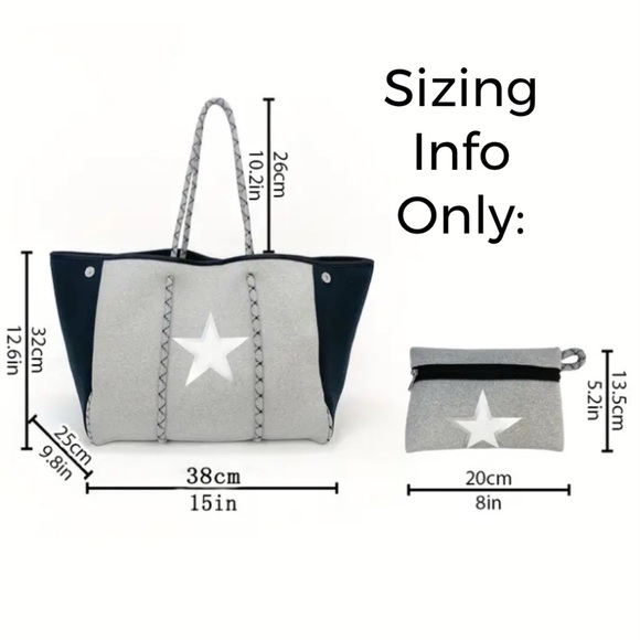 Neoprene Camo Print Large Tote w/Pouch - Picture 7 of 7